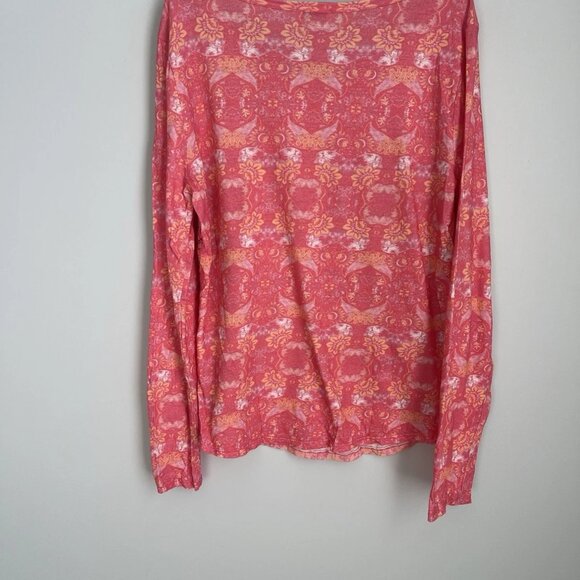 Sundance Pink Morning Glow Embroidered Beaded Sequin Long Sleeve Top - Picture 3 of 8